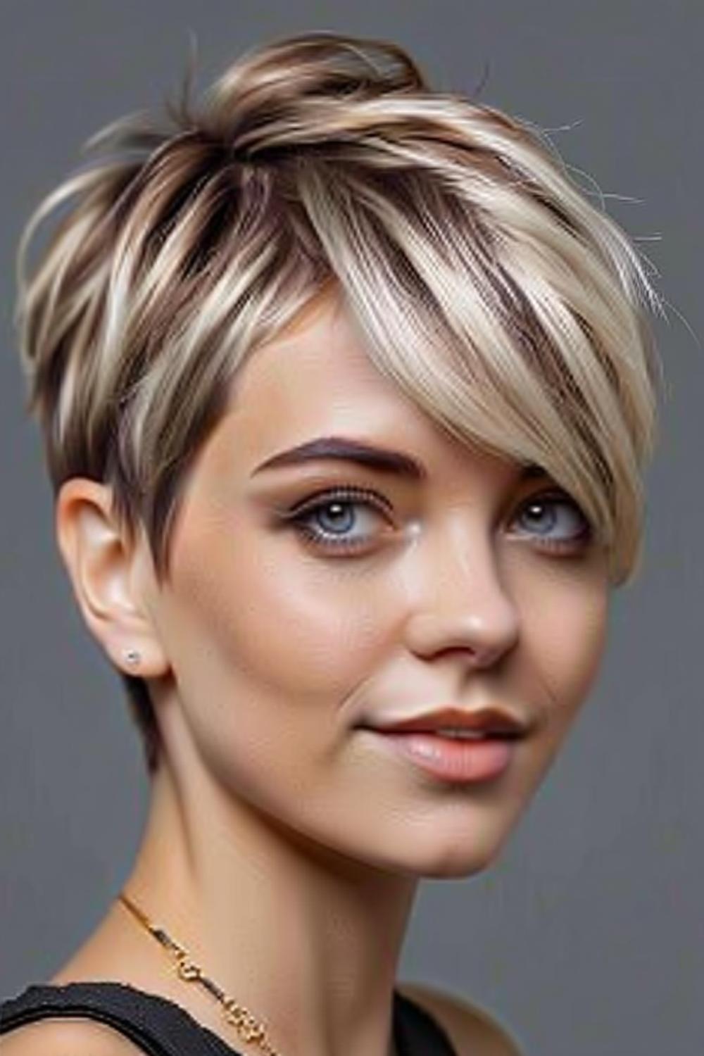 Moderne Blonde Bob