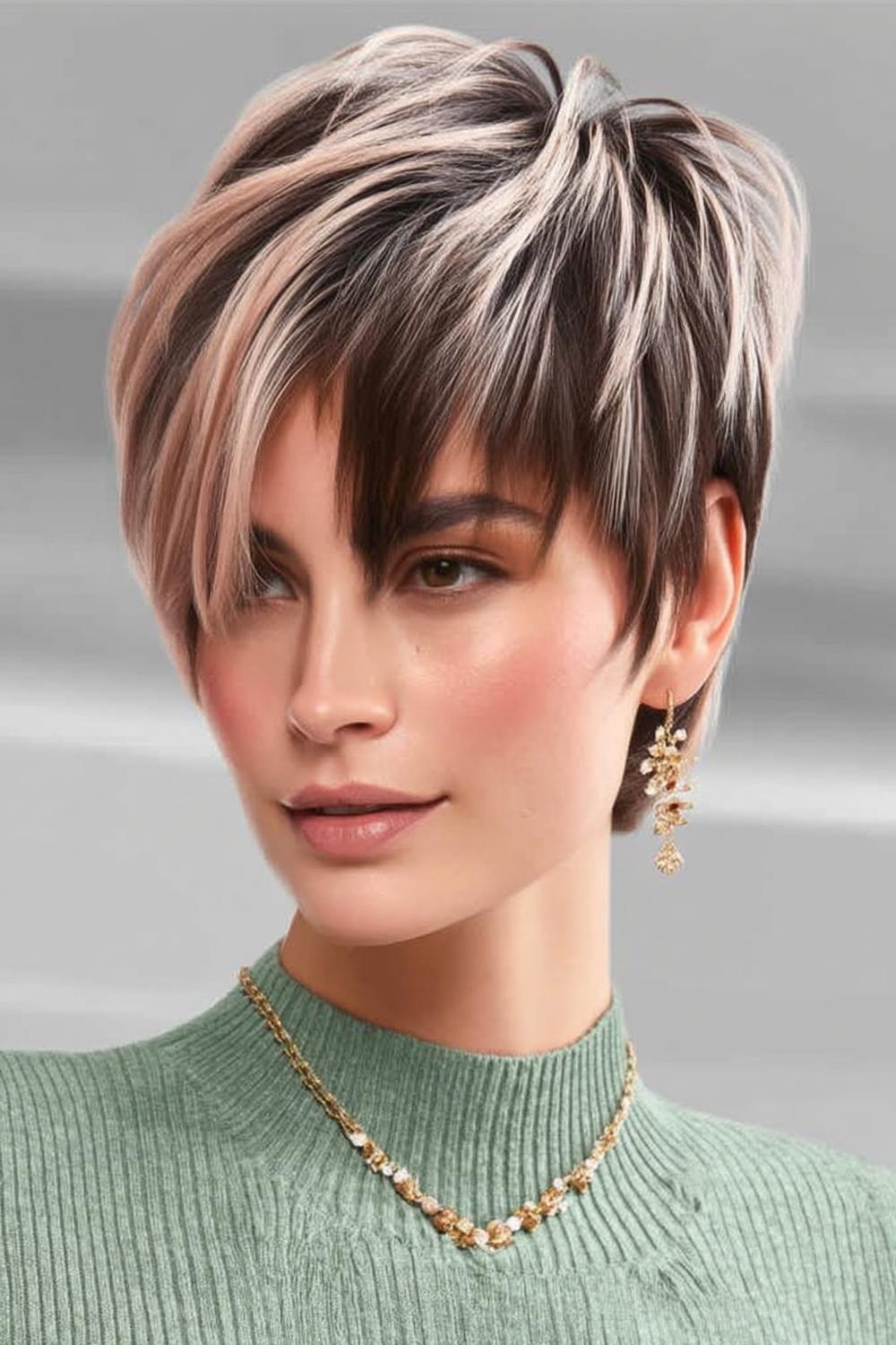 Moderne Pixie met Zijscheiding