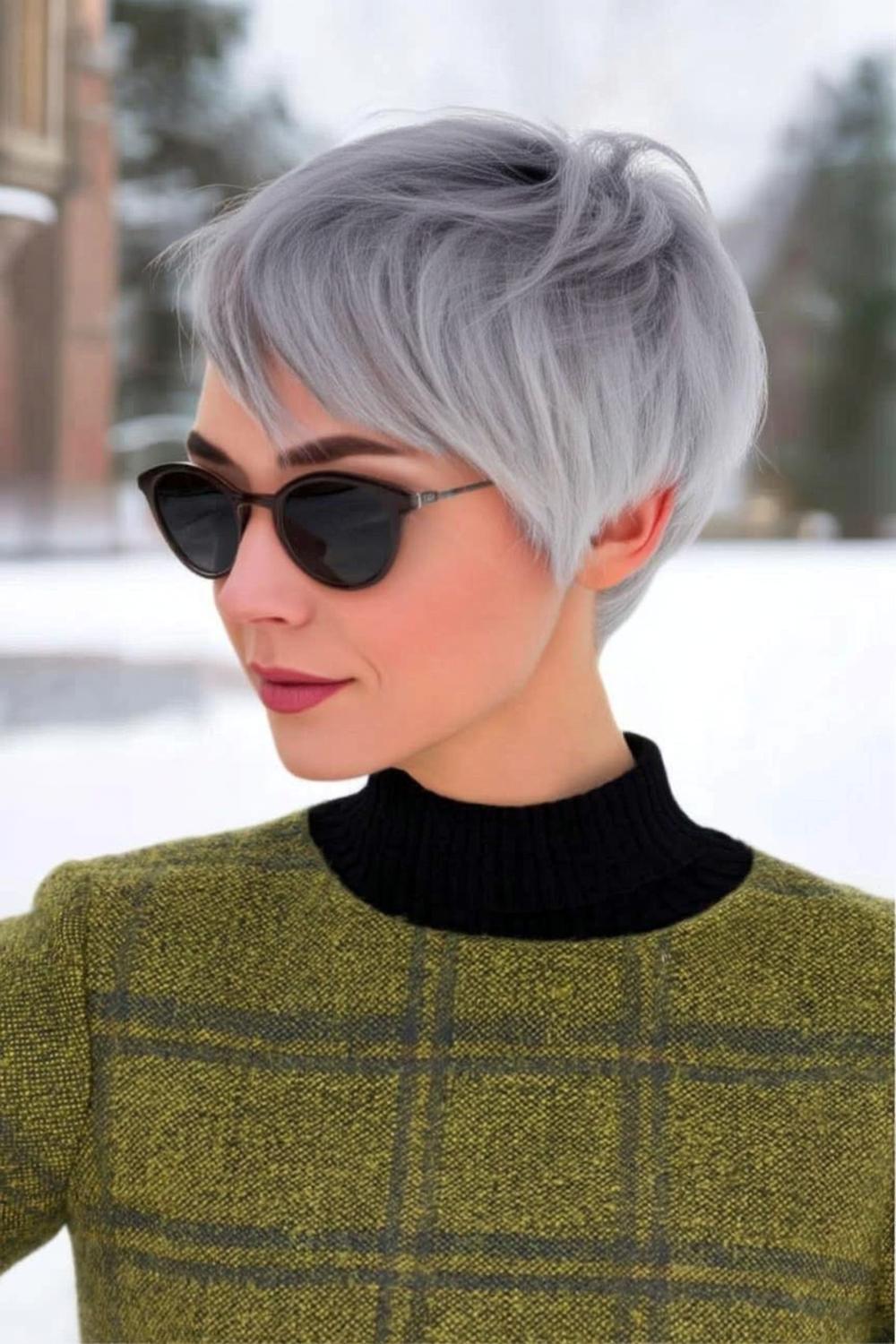 Zilveren Pixie met Zonnebril