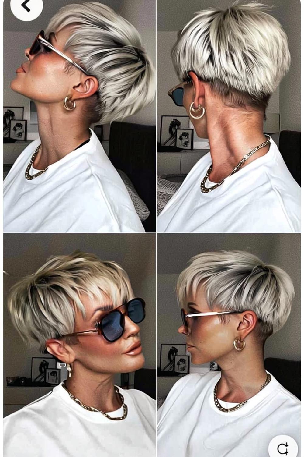 Veelzijdige Blonde Pixie
