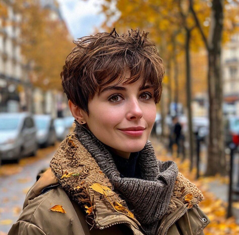 Korte pixieknip voor herfstlook