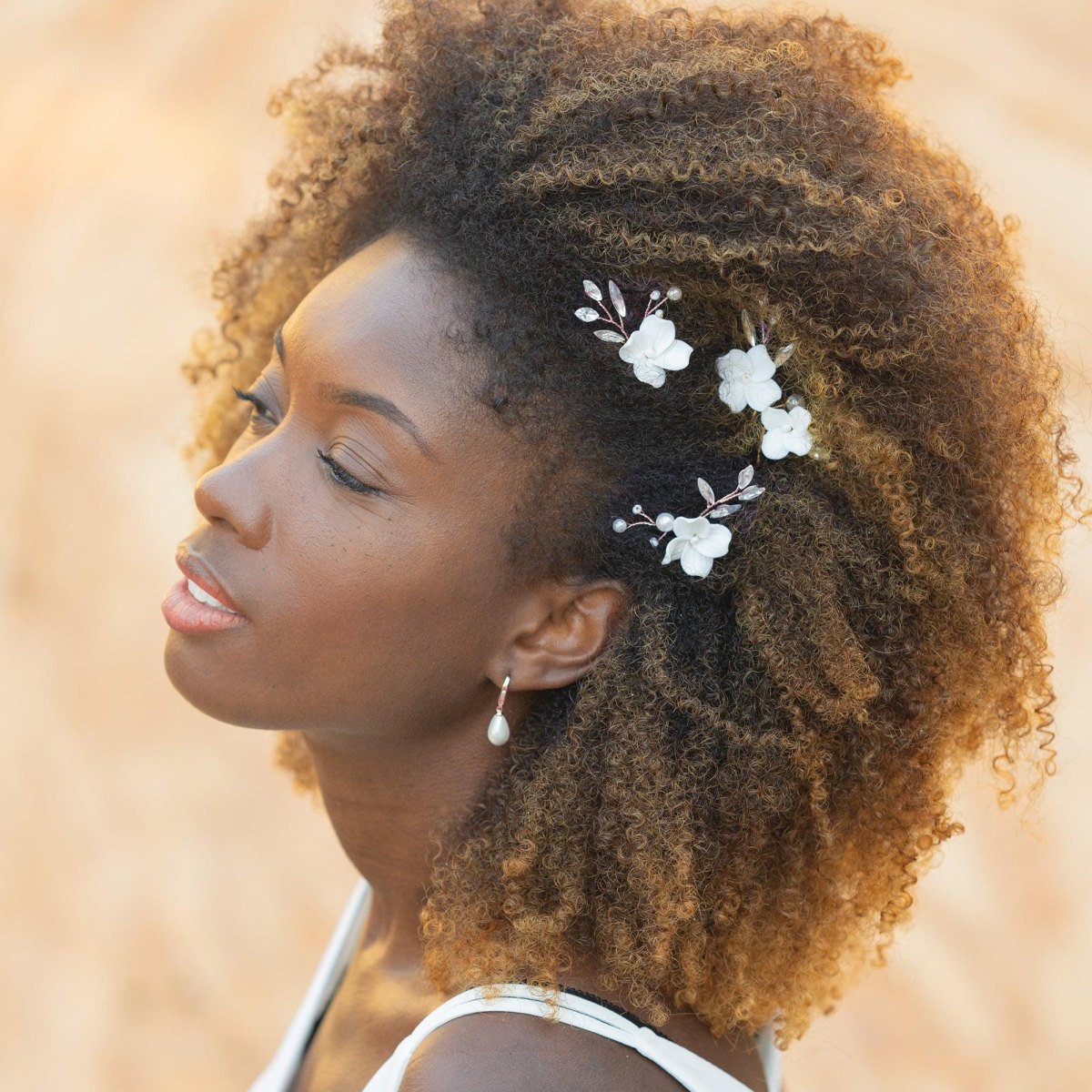 Krullen met mooie haaraccessoires