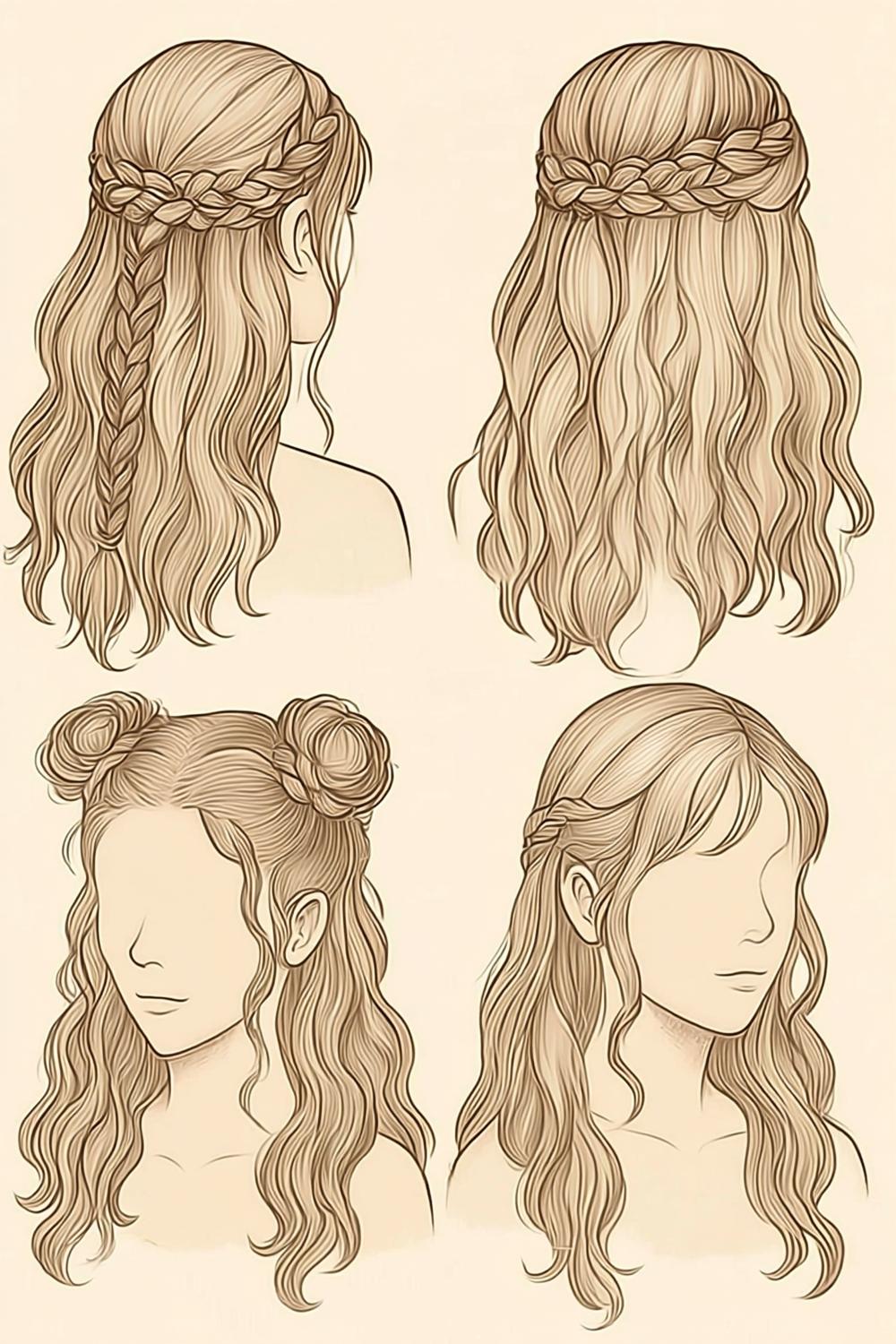 Blonde vlechtvariaties