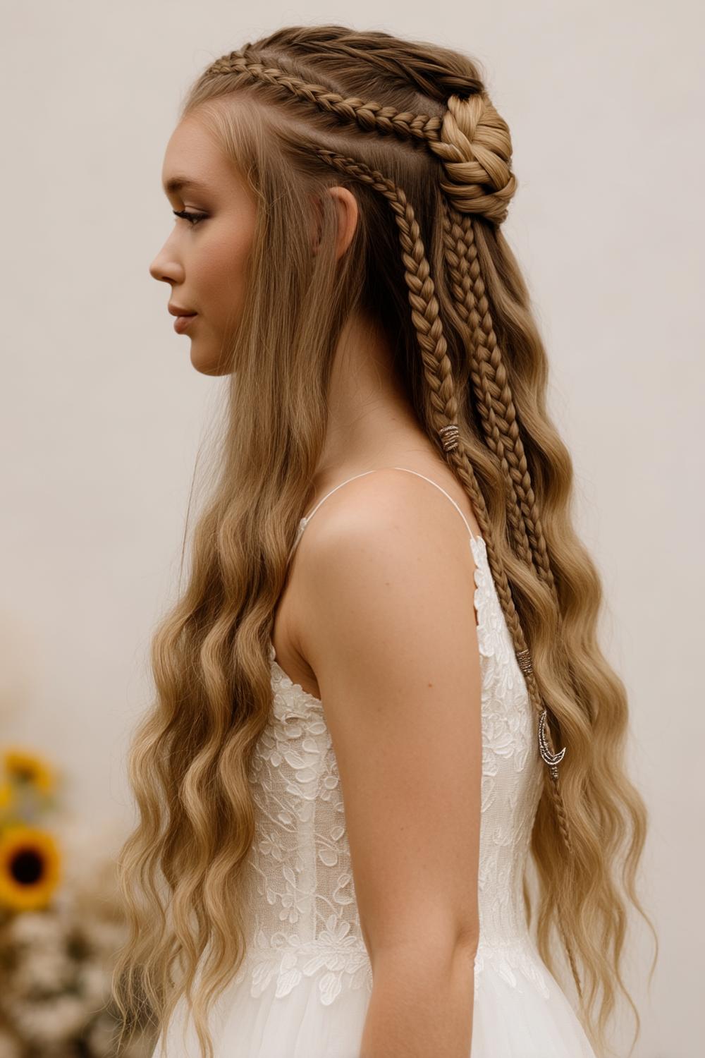 Boheemse vlechten met details