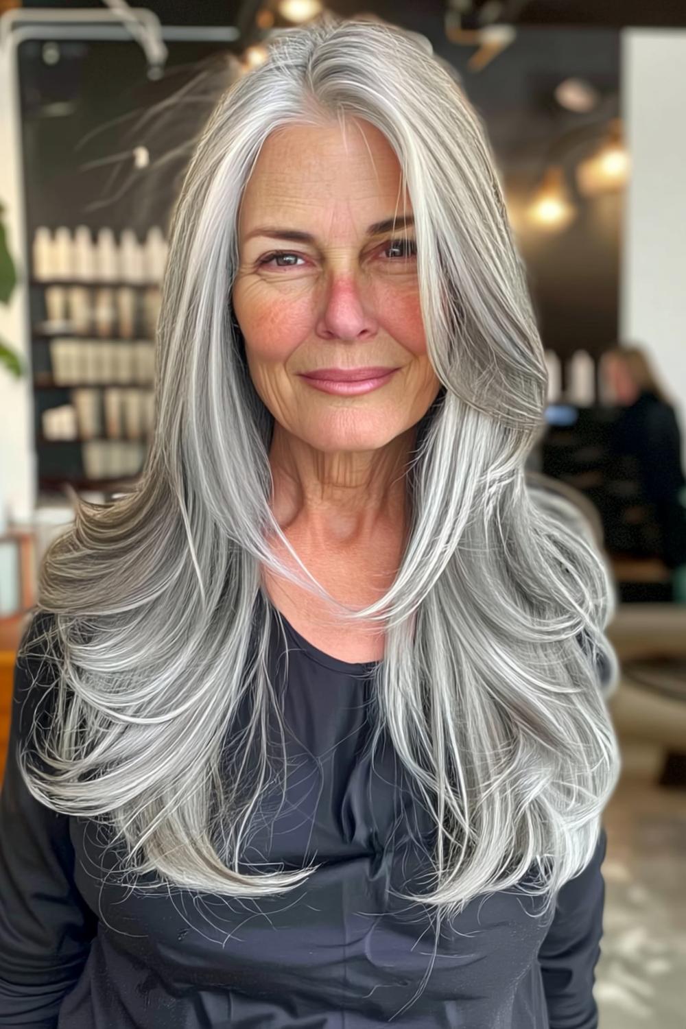 Zilvergrijze elegantie met laagjes