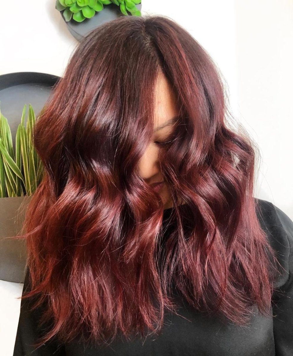 Mahonie rood haar warme tonen