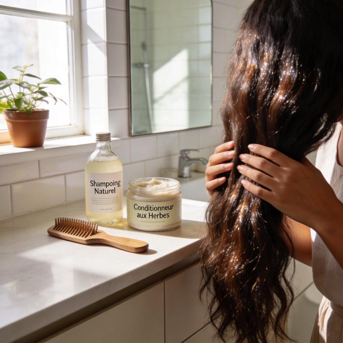 Milde shampoo met natuurlijke ingrediënten