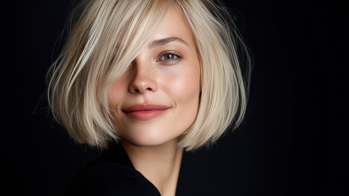 Moderne bob styling voor fijn haar