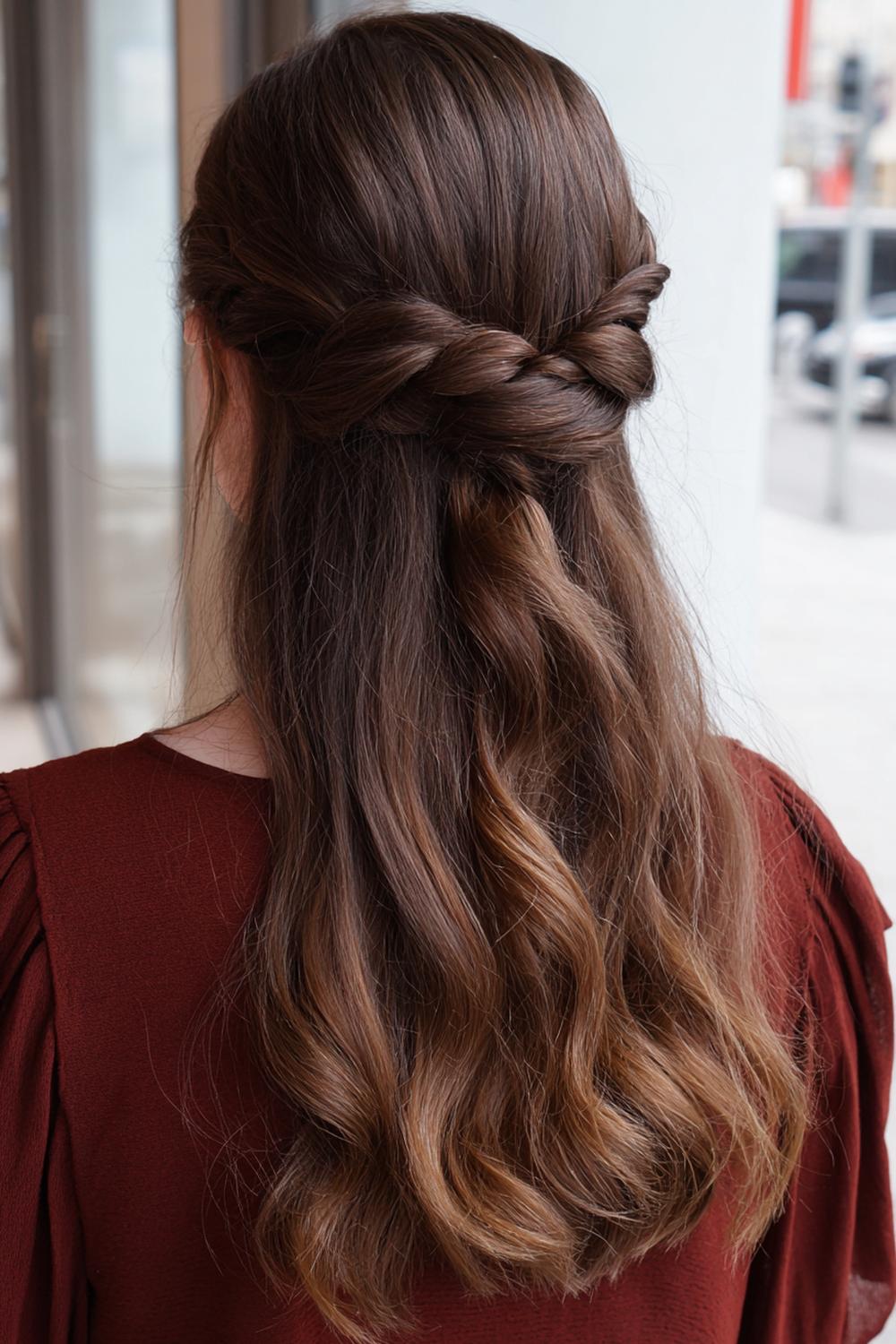 7. Moderne Haar Looks 2026 met lage paardenstaart en zij-scheiding