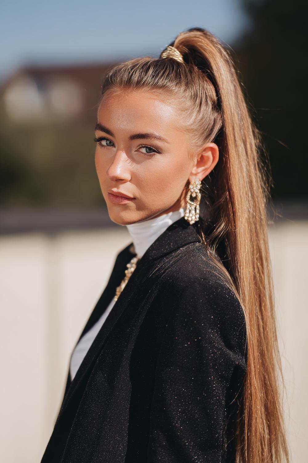 8. Moderne Haar Looks 2026 met hoge paardenstaart en liftende kroon