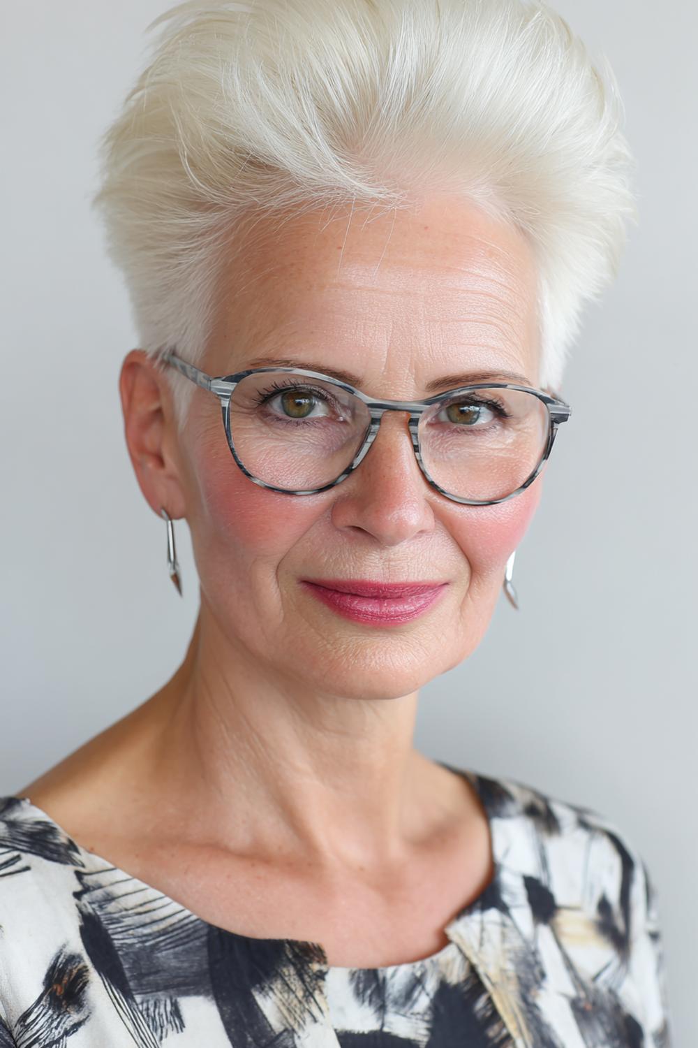 12. Moderne kapsels voor 50 plussers: schouderlange coupe met U-vorm en gladdere bovenlaag