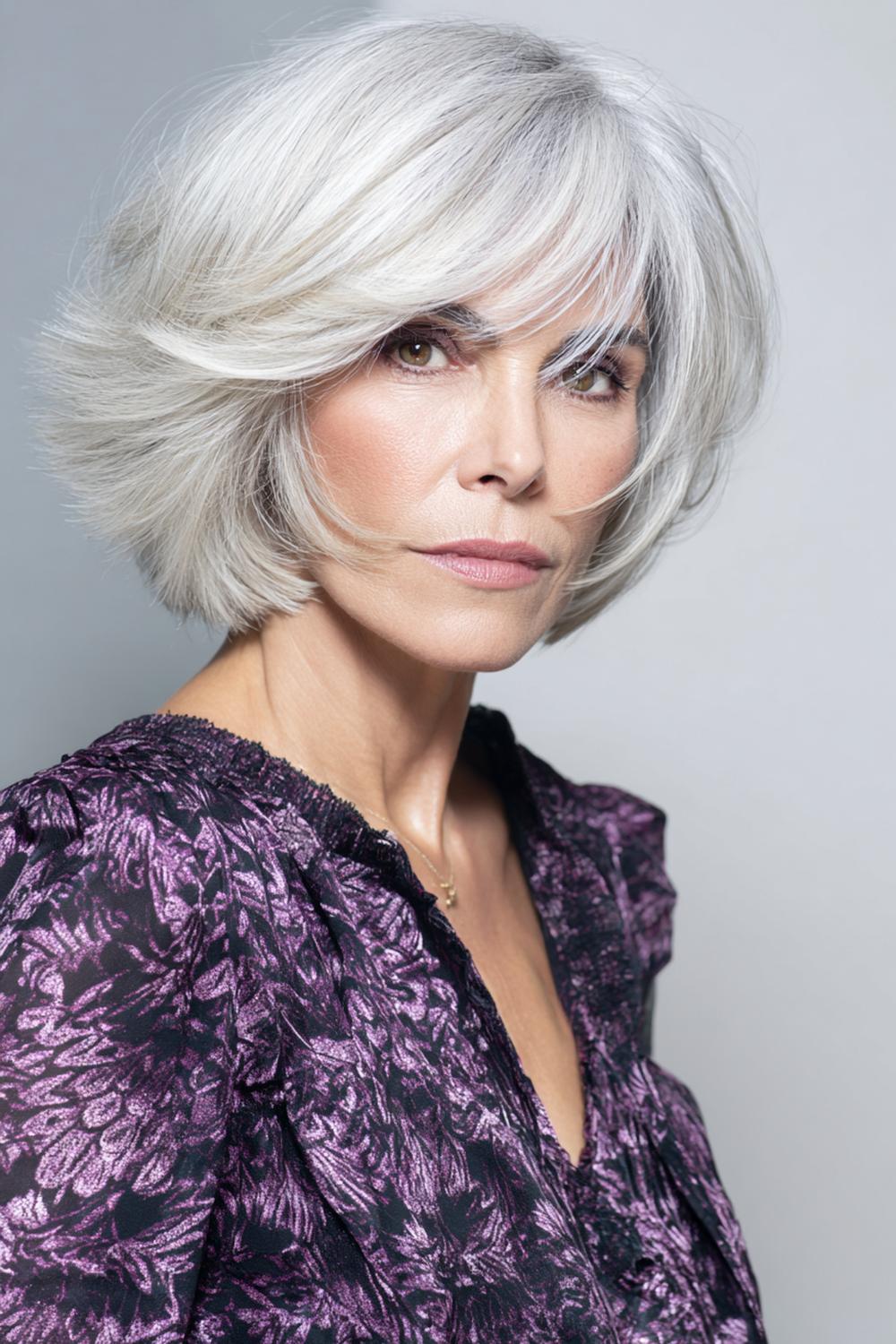 16. Moderne kapsels voor 50 plussers: middellang kapsel met feathered layers en luchtige beweging