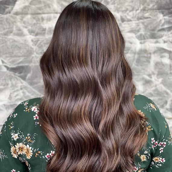 Mokka bruine haarkleur