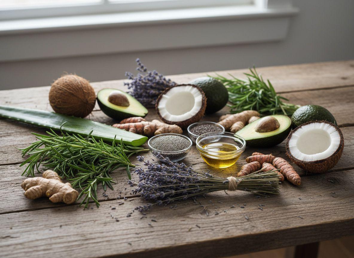 Natuurlijke ingrediënten haar
