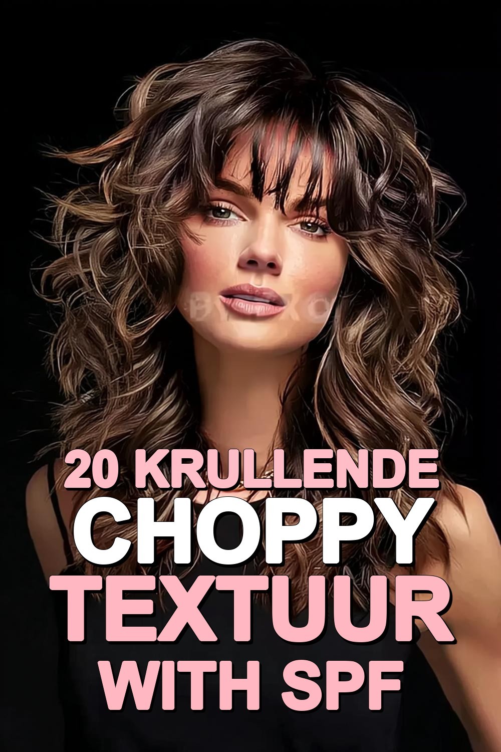 Krullende Choppy Textuur