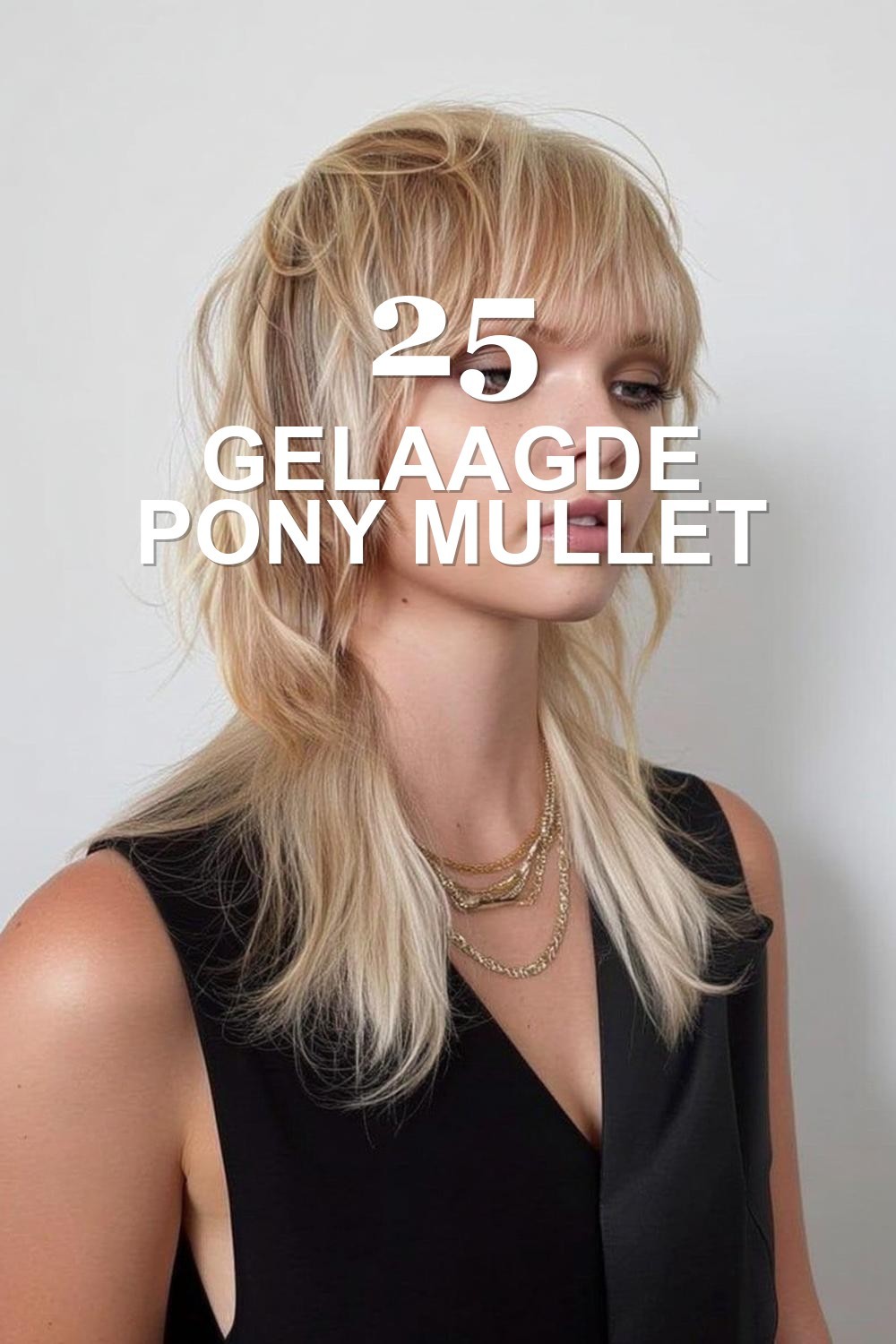 Gelaagde Pony Mullet