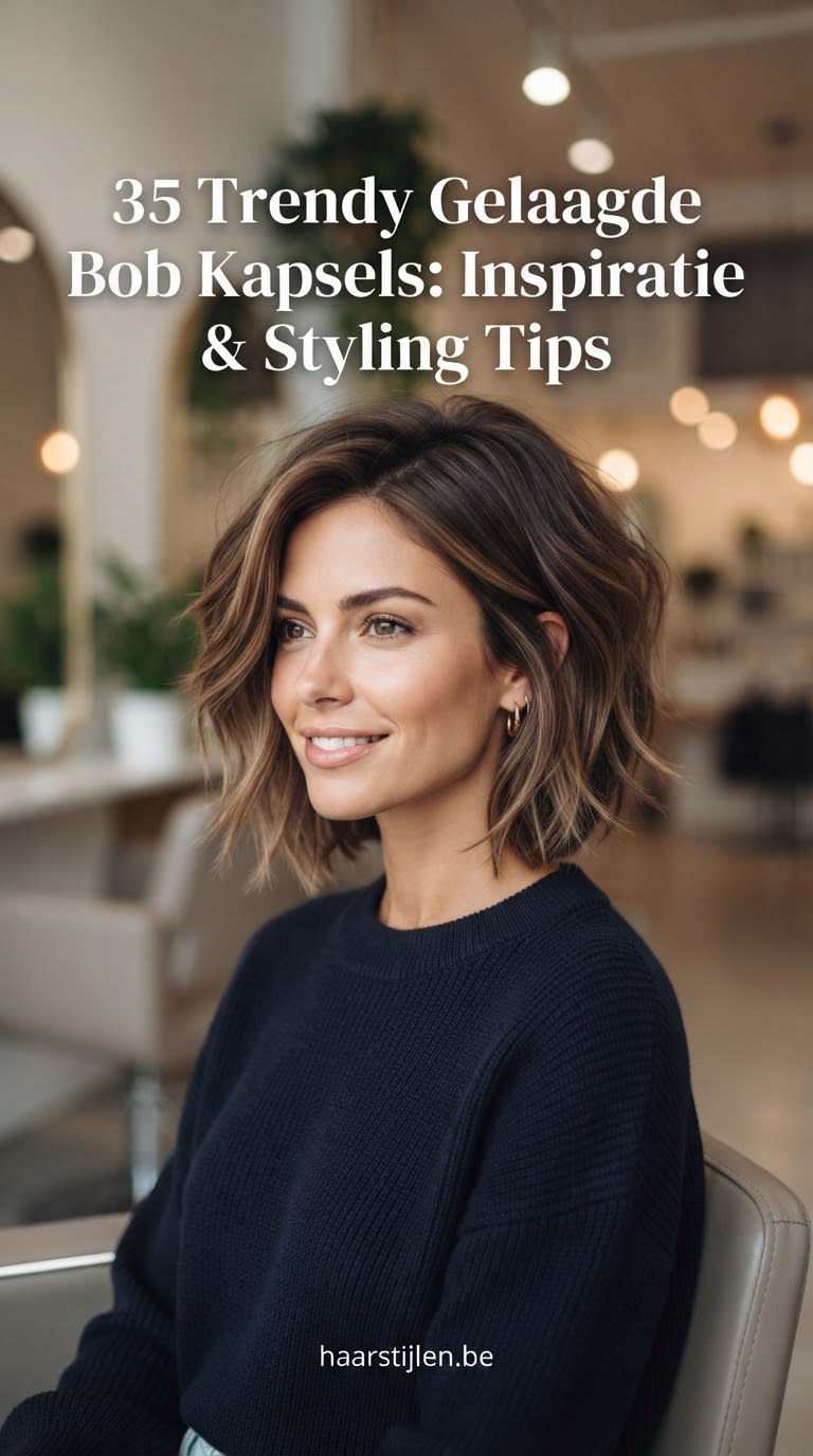 35 Trendy Gelaagde Bob Kapsels: Inspiratie & Styling Tips
