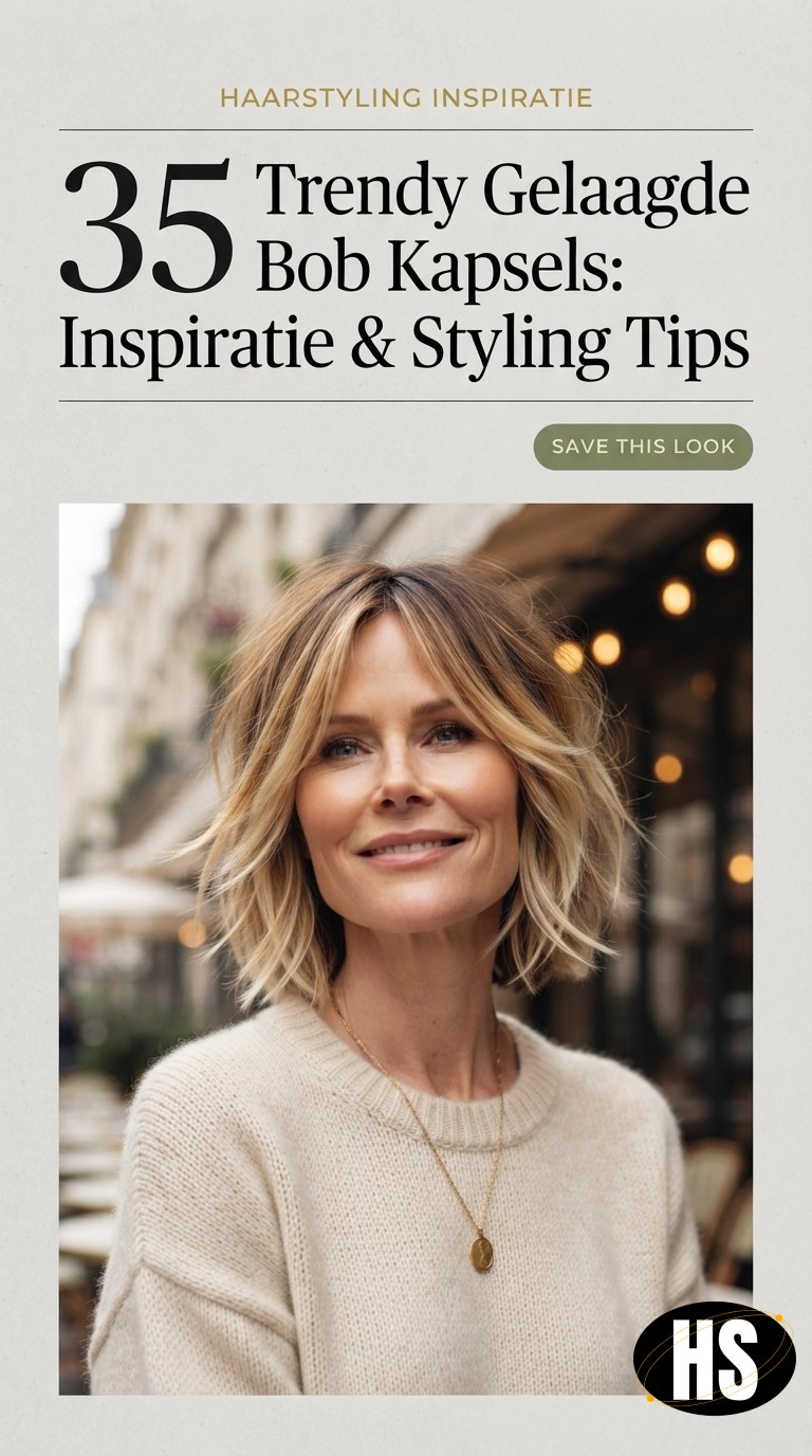 35 Trendy Gelaagde Bob Kapsels: Inspiratie & Styling Tips