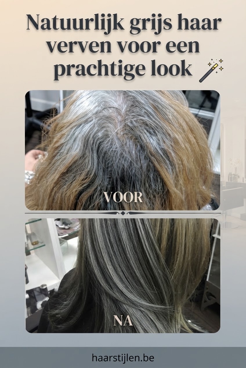 Natuurlijk grijs haar verven voor een prachtige look
