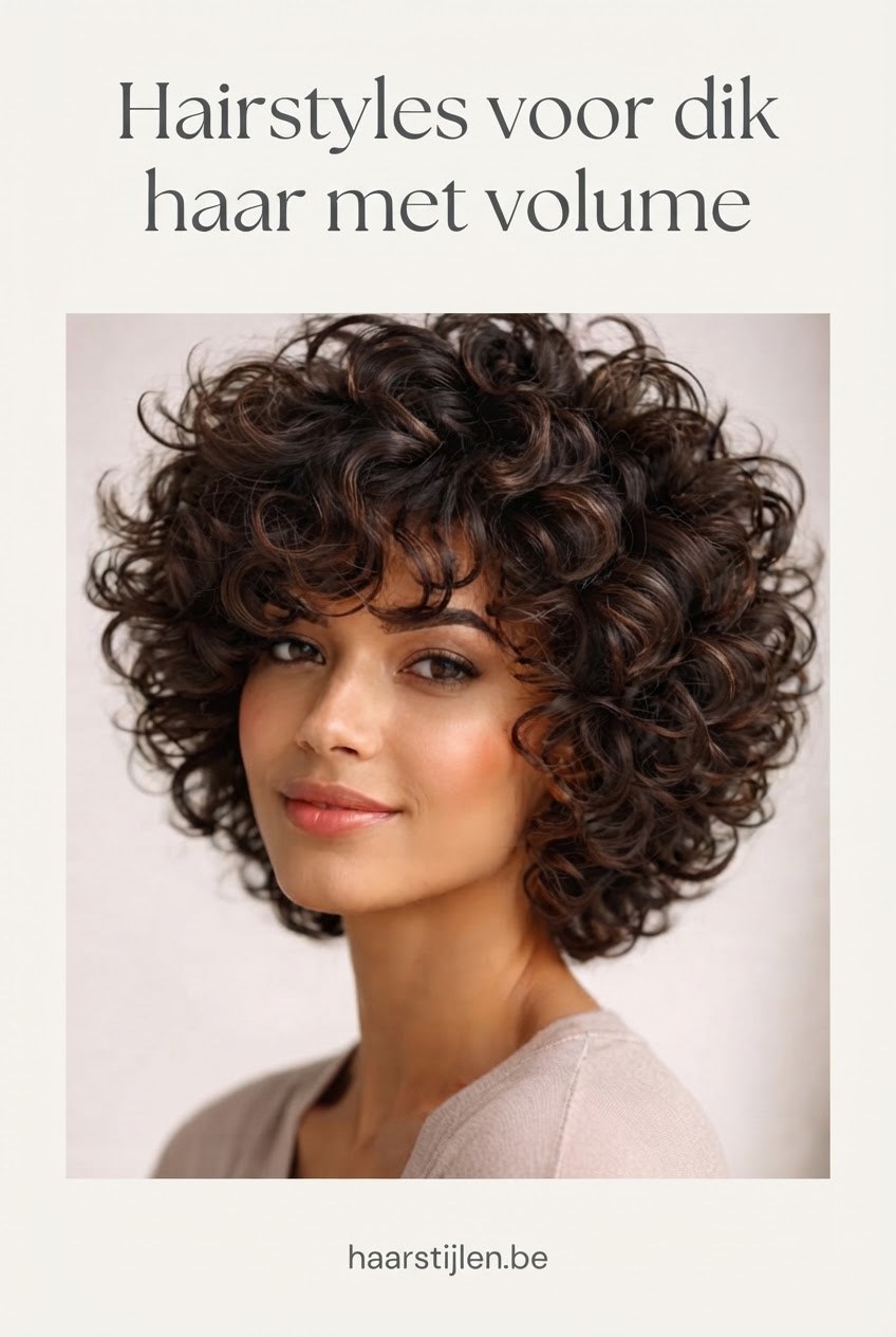 Hairstyles voor dik haar met volume