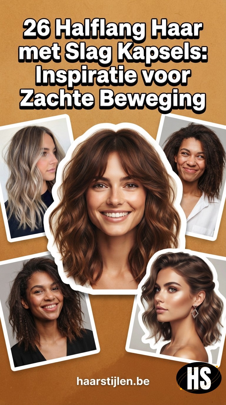 26 Halflang Haar met Slag Kapsels: Inspiratie voor Zachte Beweging, Volume en Stijl