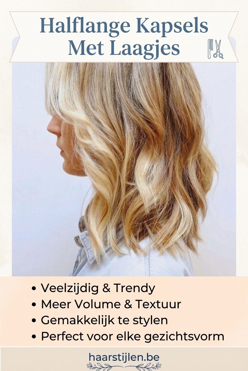 Halflange Kapsels Met Laagjes