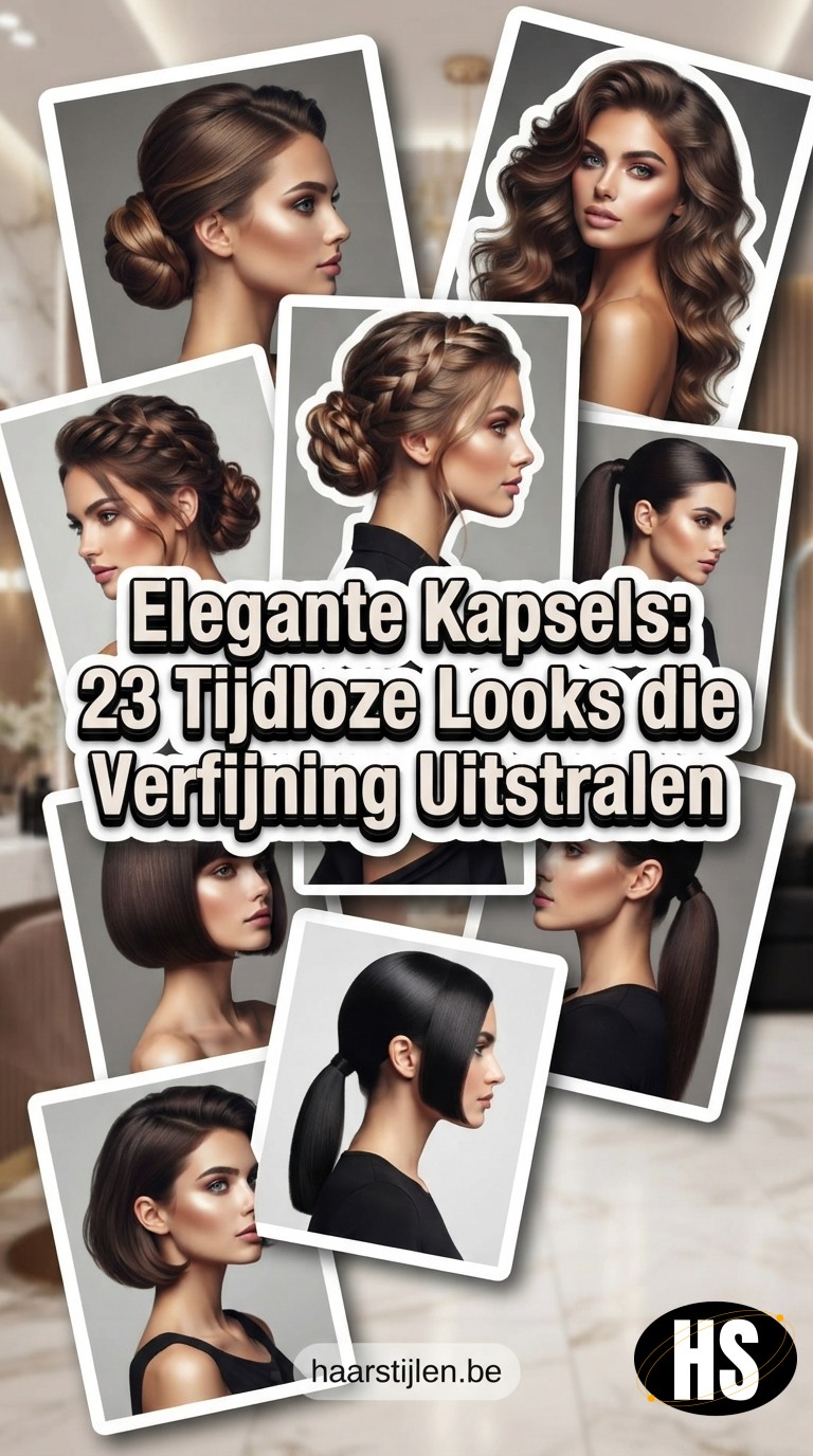 Elegante Kapsels: 23 Tijdloze Looks die Verfijning Uitstralen