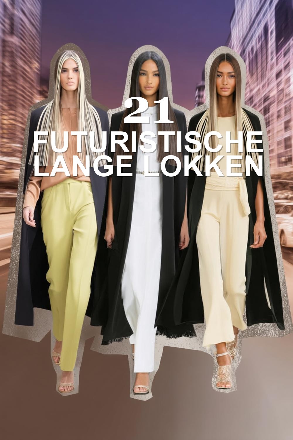 Futuristische lange lokken