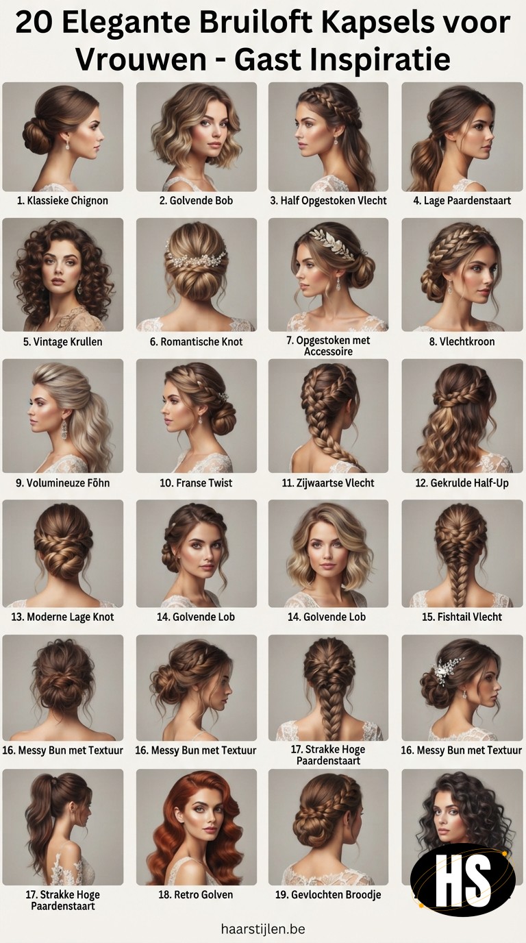 20 Elegante Bruiloft Kapsels voor Vrouwen - Gast Inspiratie