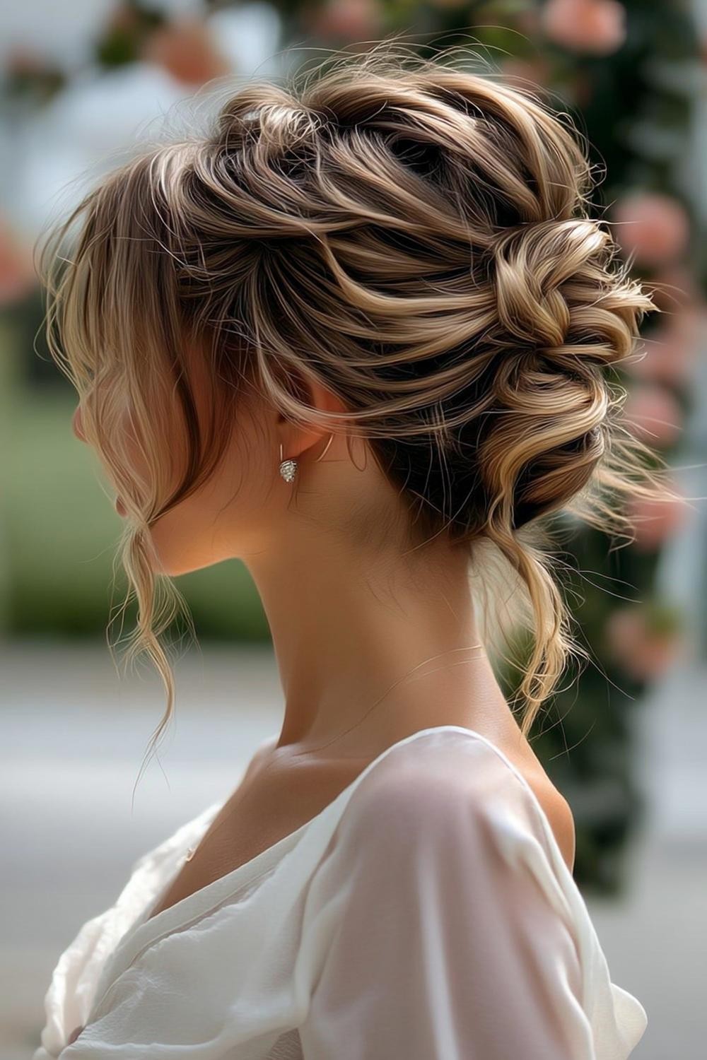 Romantische Twisted Updo