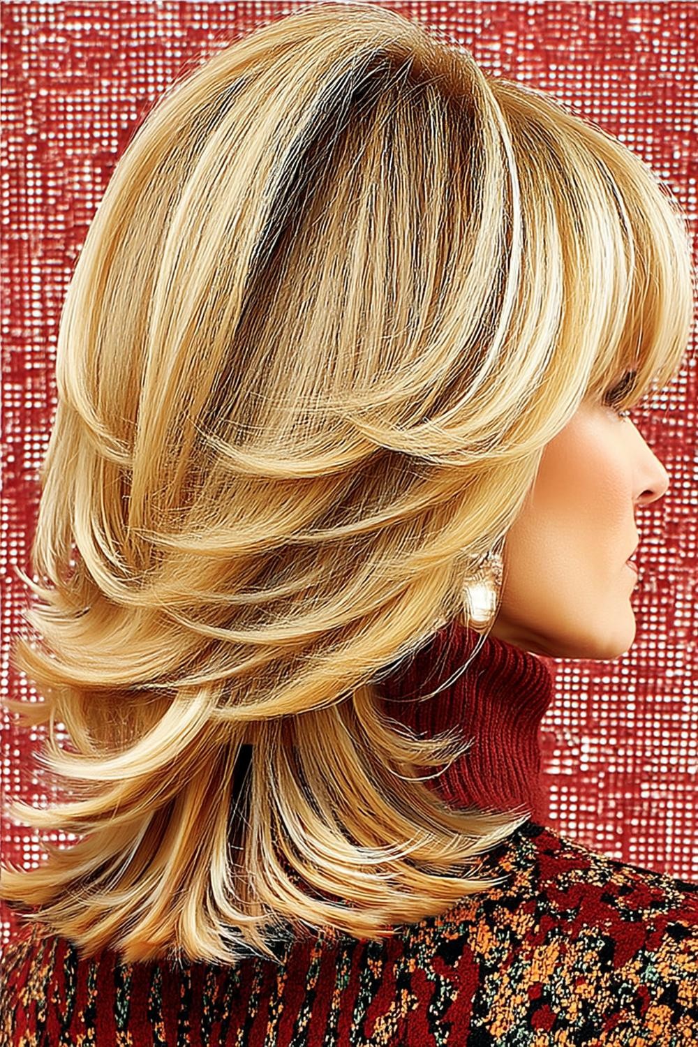 Feestelijke gelaagde look