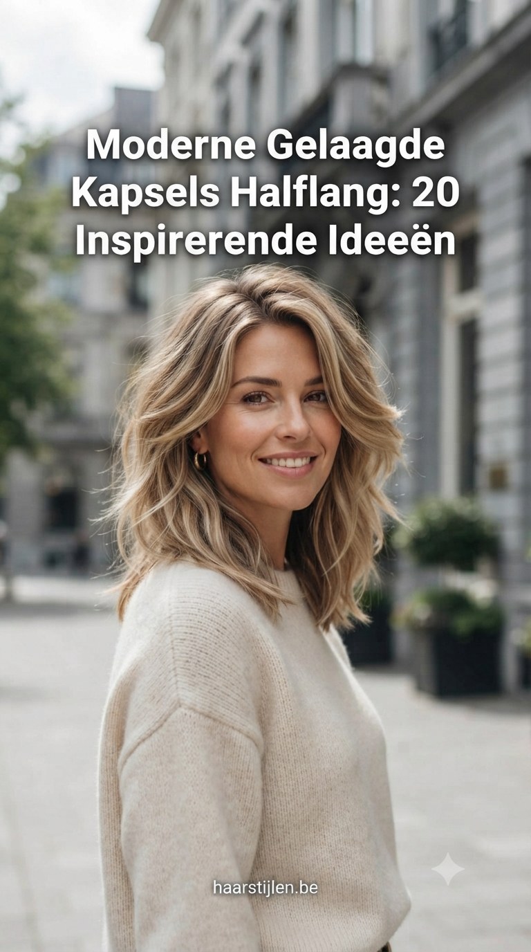 Moderne Gelaagde Kapsels Halflang: 20 Inspirerende Ideeën
