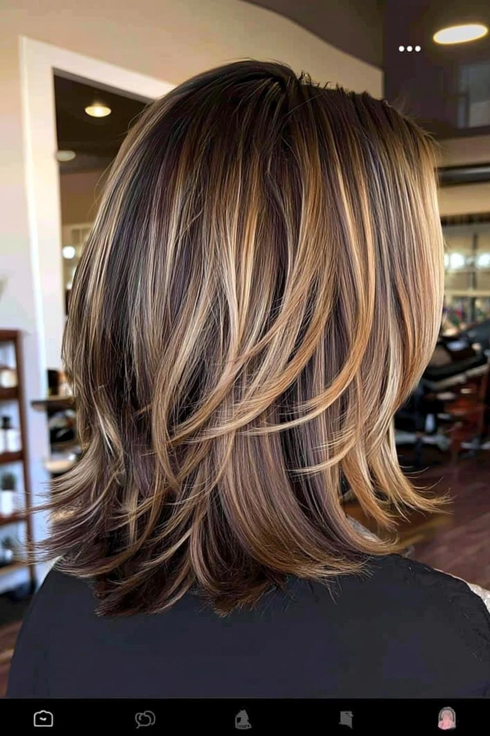 Trendy highlights en textuur