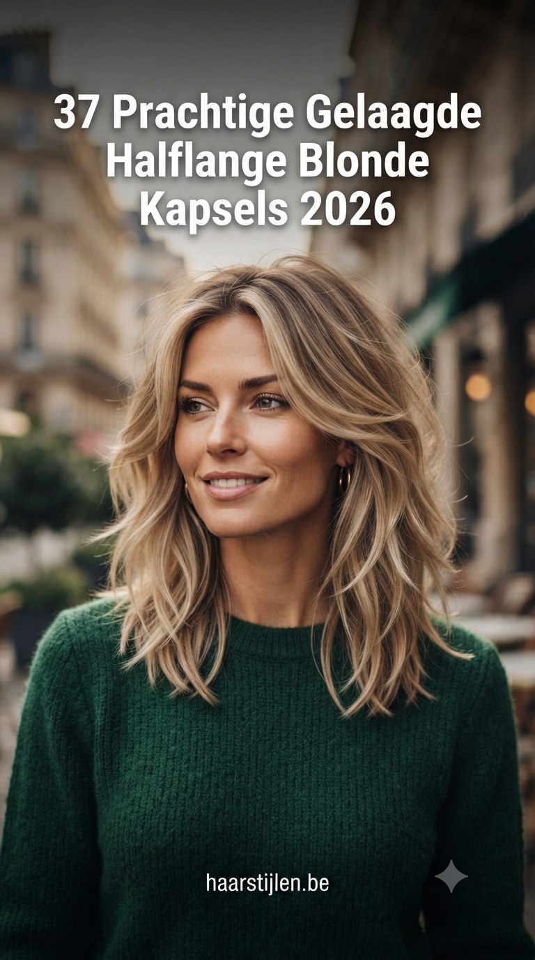 37 Prachtige Gelaagde Halflange Blonde Kapsels 2026
