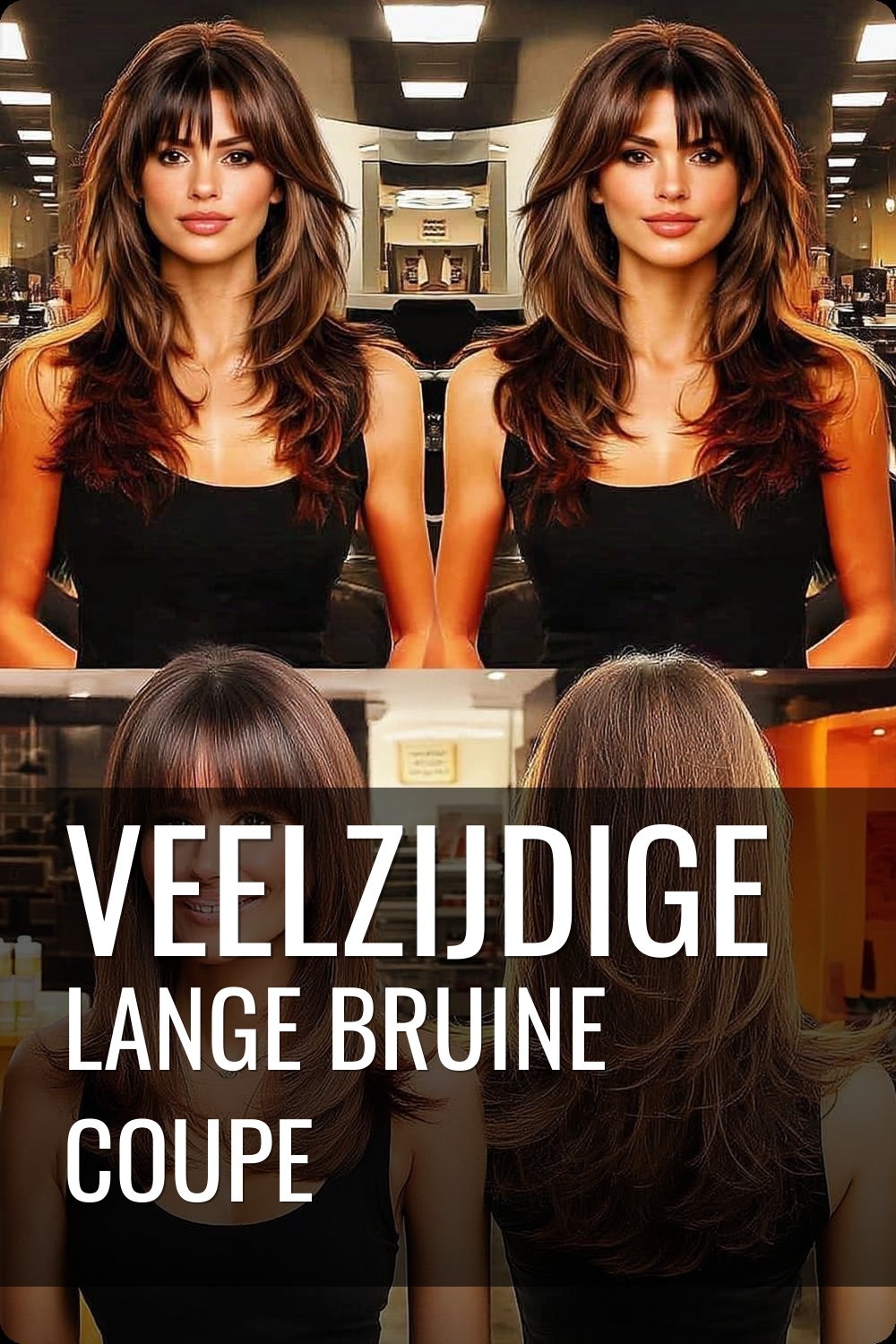Veelzijdige Lange Bruine Coupe