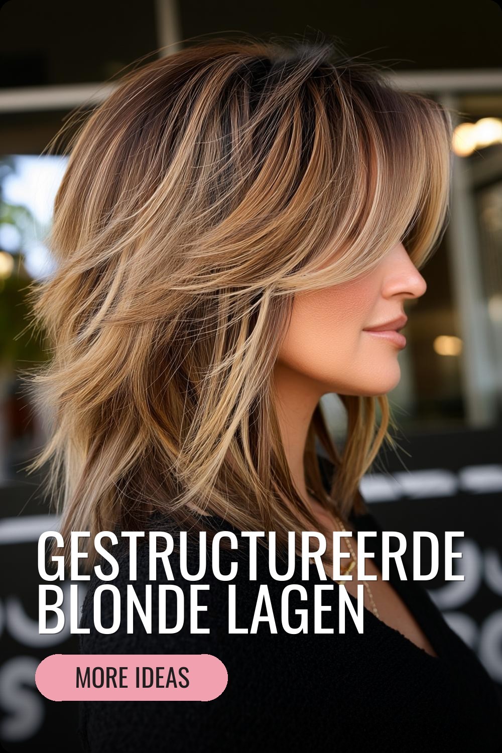 Gestructureerde blonde lagen