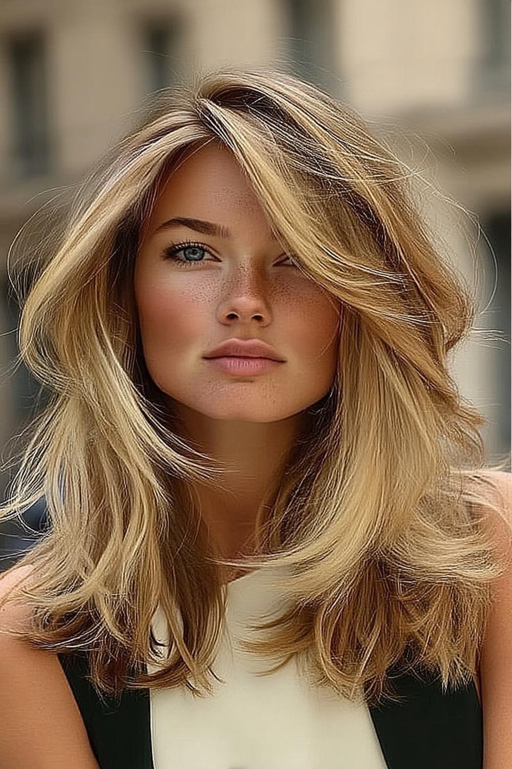 Natuurlijke blonde golven