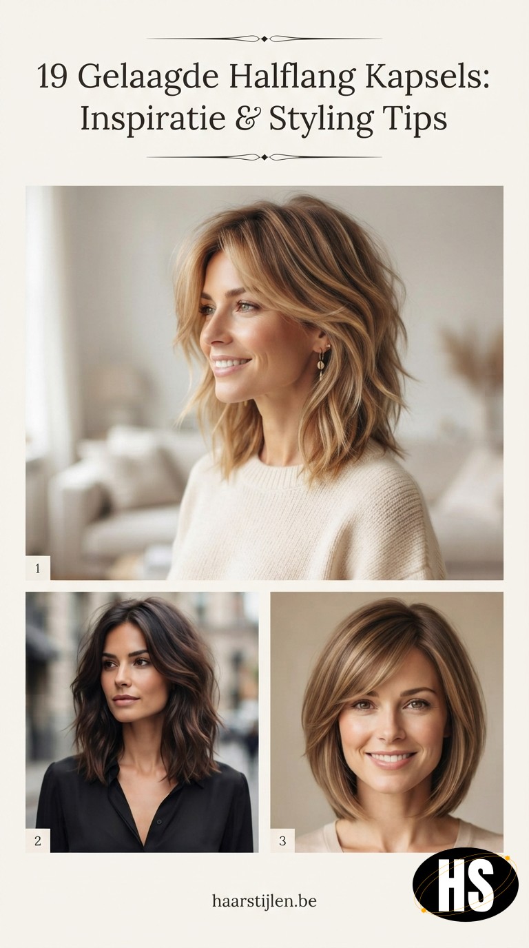 19 Gelaagde Halflang Kapsels: Inspiratie & Styling Tips
