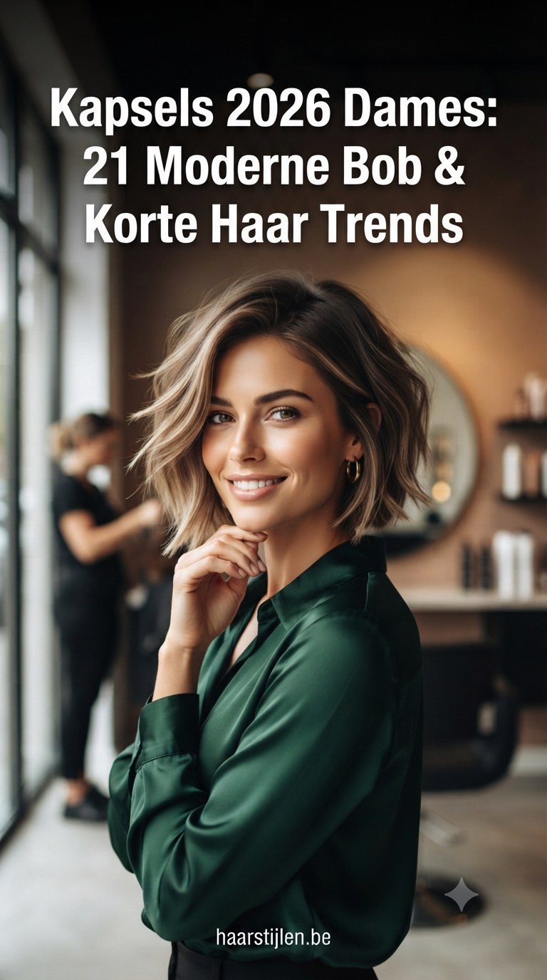Kapsels 2026 Dames: 21 Moderne Bob & Korte Haar Trends