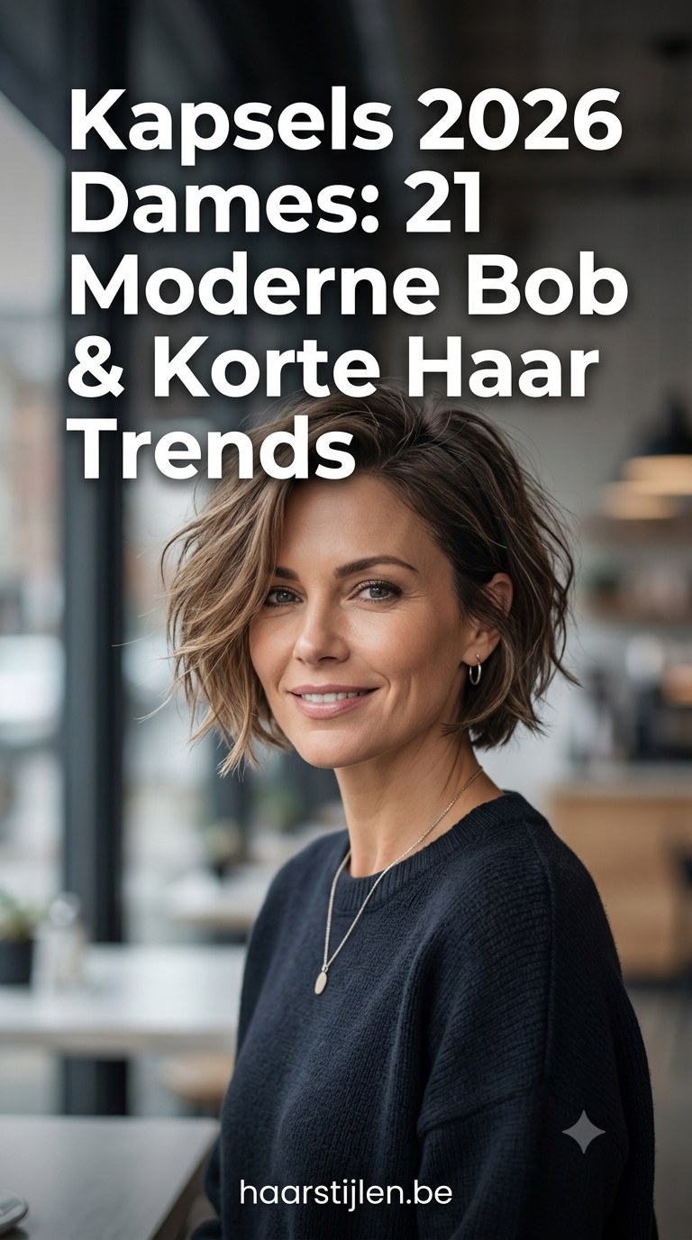 Kapsels 2026 Dames: 21 Moderne Bob & Korte Haar Trends