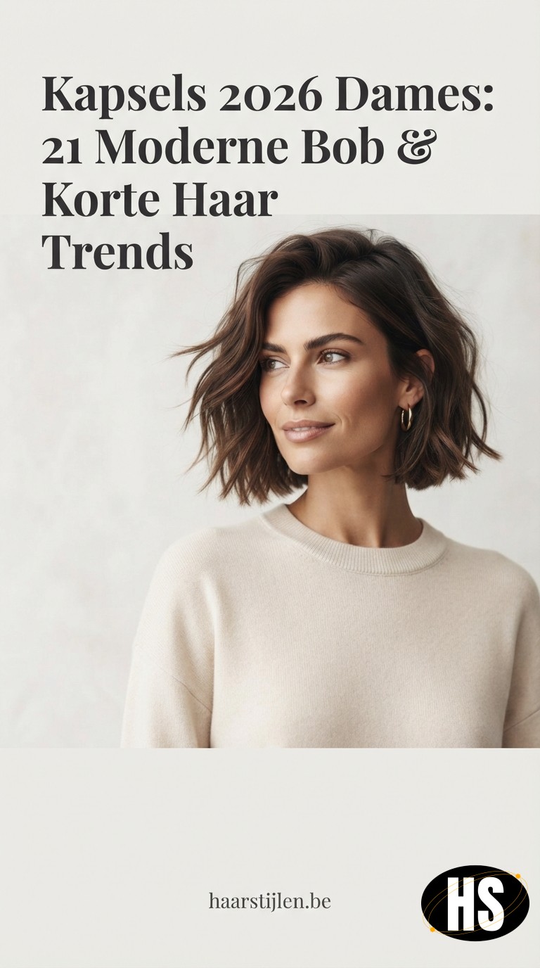 Kapsels 2026 Dames: 21 Moderne Bob & Korte Haar Trends