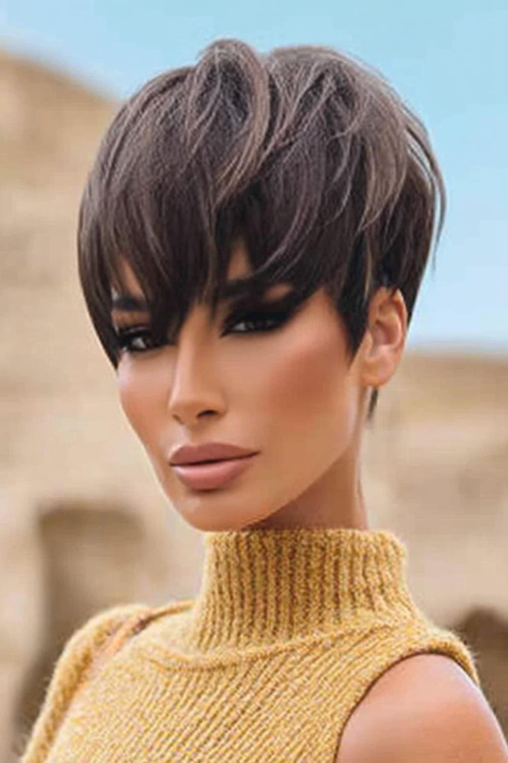 Gestructureerde korte coupe