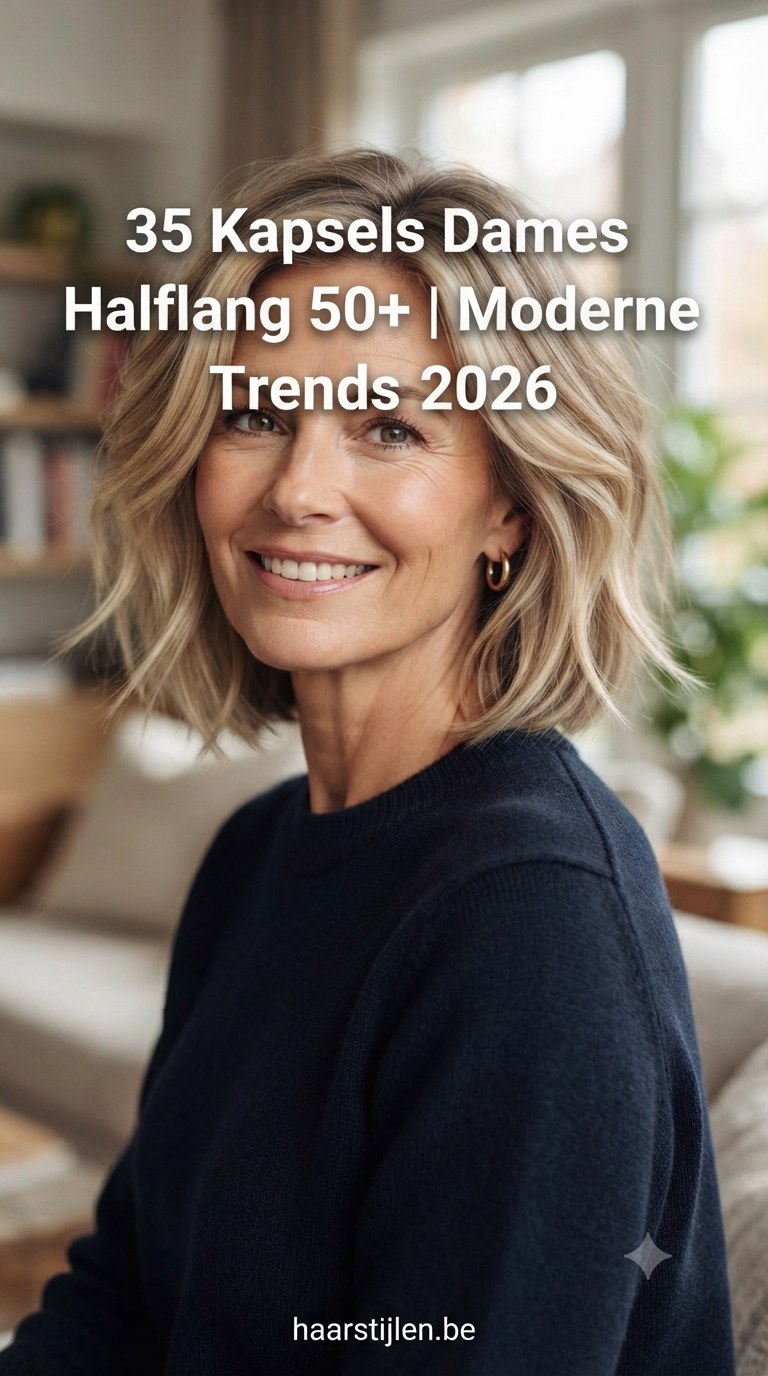 35 Kapsels Dames Halflang 50+ | Moderne Trends 2026