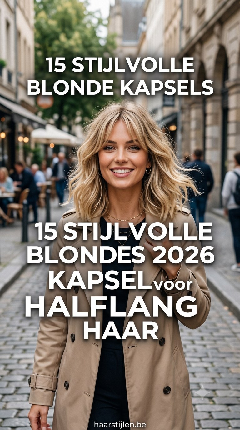 15 Stijlvolle Blonde Kapsels 2026 voor Halflang Haar