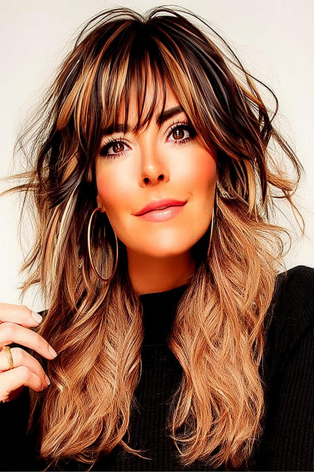 Warme Balayage Krullen