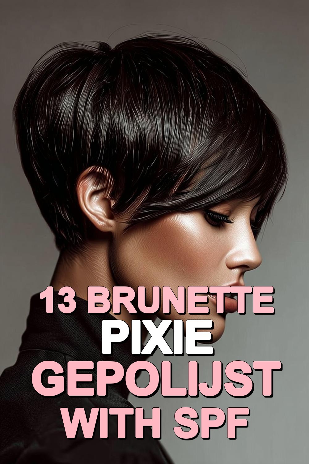 Brunette Pixie Gepolijst