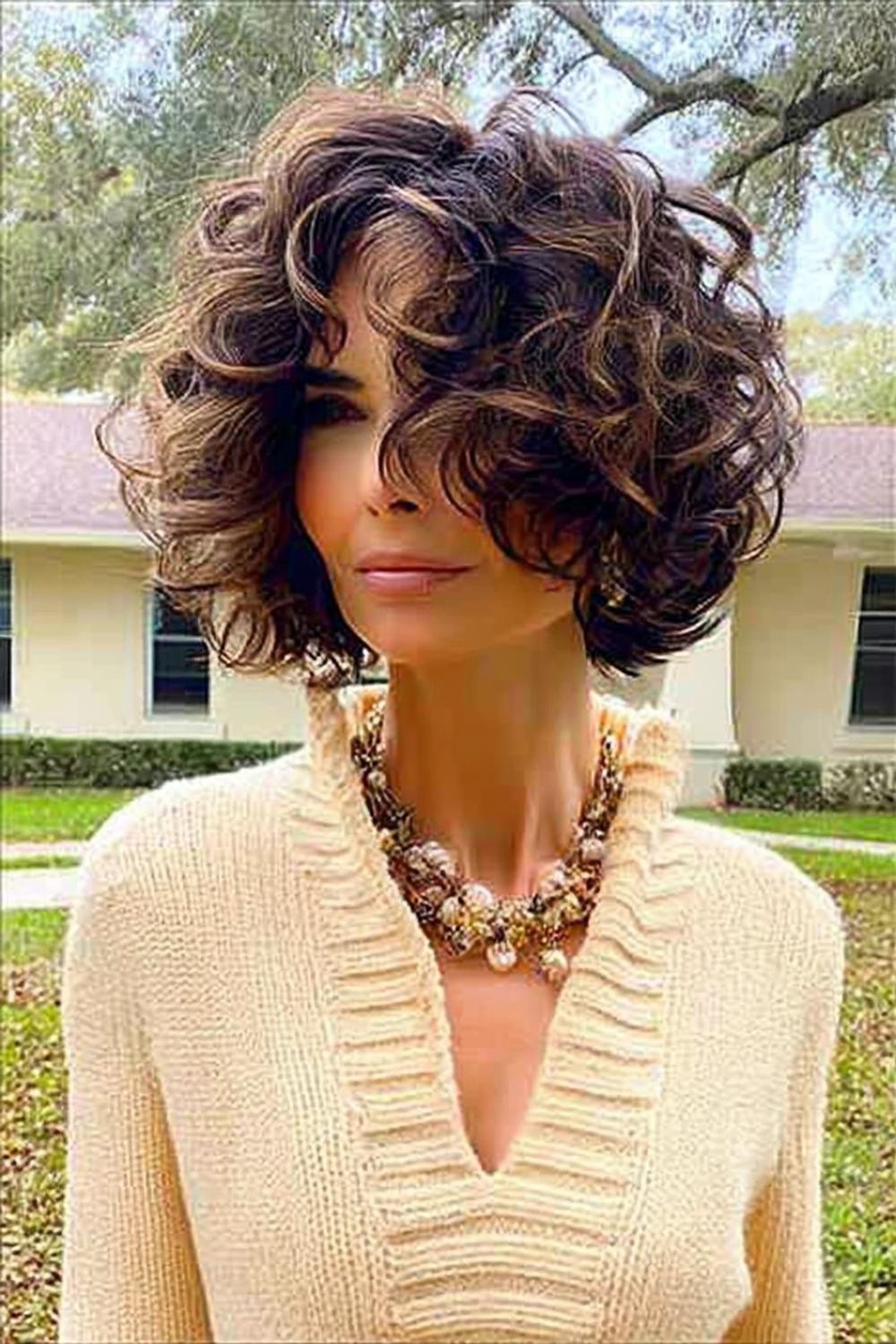 Krullen Bob Romantisch