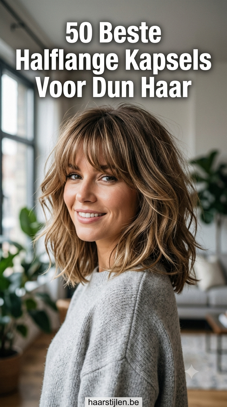 50 Beste Halflange Kapsels Voor Dun Haar