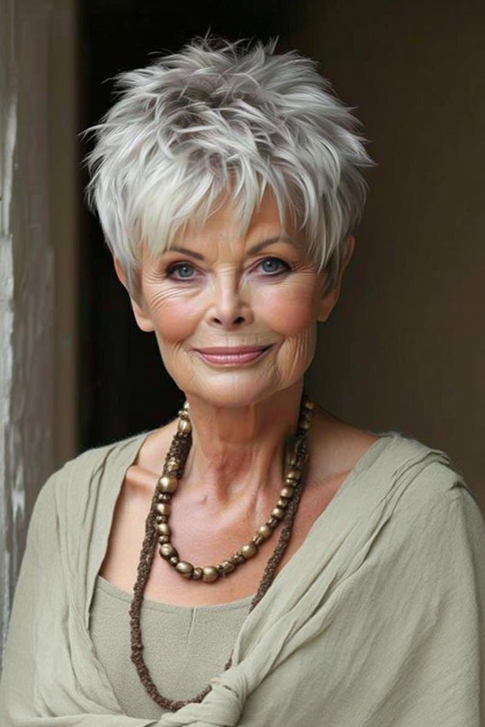 Zilveren elegantie met bril