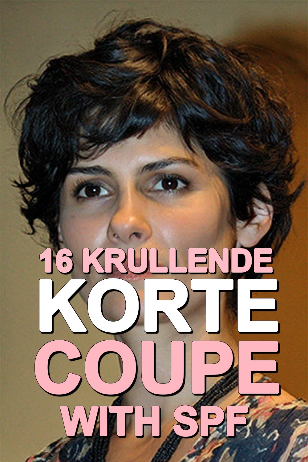 Krullende Korte Coupe